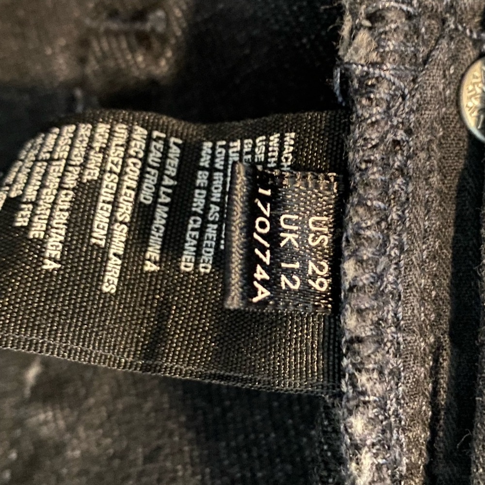 Free people size 29 Women's Distressed Black Denim Shorts - Picture 4 of 13